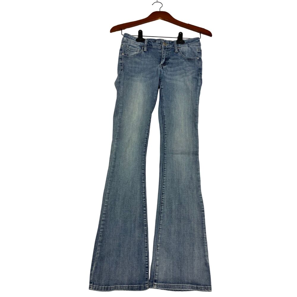 Special A Jeans Womens Size 3 Bootcut Flare Blue Denim Low Rise Y2K Stretch